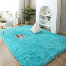 LELINTA Shag Rug Blue 23.6 x 47.2 Inches