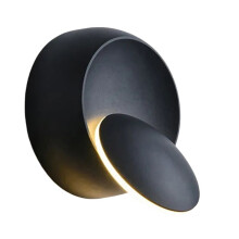 5W Nowoczesne Kinkiety LED 350 Stopni, Obrotowe, 85-265 V, 3-Kolorowa Lampa Zmieniająca Kolor, do Salonu i Sypialni, Czarne