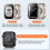 Αδιάβροχη θήκη XiHAMA Apple Watch, συσκευασία 2 τεμαχίων με προφυλακτήρα υπολογιστή 7