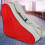 Ice Skate Bag Large Capacity Durable Red 5