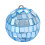 Blue Hanging Mirror Disco Ball 1.57 Inch Shatterproof 3