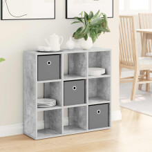 vidaXL Sideboard with Drawer Concrete Grey 73.5 x 24 x 69.5 cm