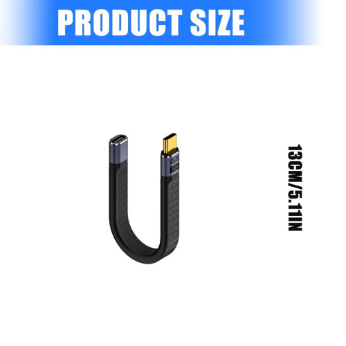 USB-C-oplaadkabel 240W 40Gbps 1m flexibel 2