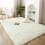 LELINTA Ultra Soft Indoor Area Rug – Fluffy, White, 2