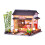 Wooden Miniature House with LED Light 1 pc 2