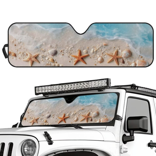 Foldable Windshield Sun Shade for Jeep Wrangler Compass 1