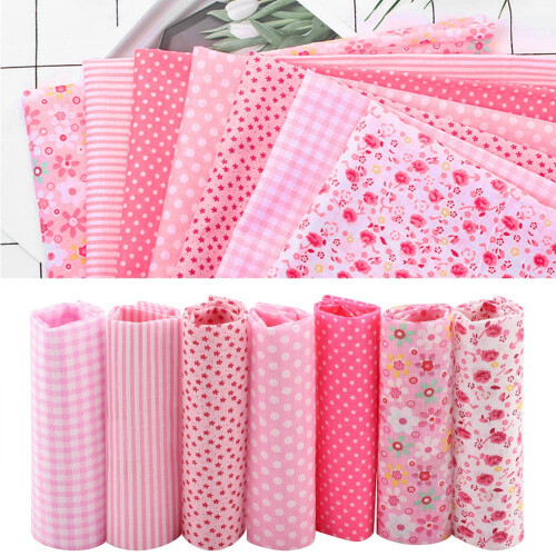 FAGINEY cotton fabric squares 50x50cm 7 pcs 1