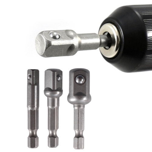Impact Socket Adapter Set 3 pcs 1/4 3/8 1/2 inch Drive 1