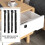 Iron Bottom Mount Drawer Slides Black 2 Pairs 7
