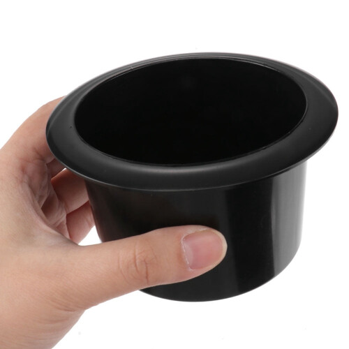 BESTONZON Plastic Sofa Cup Holder Insert 8 pcs Black 2