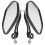 HOMEMAXS Motorcycle Rearview Mirrors Black 1 Pair 4
