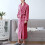 Women's Terry Cloth Bathrobe Soft Warm Double-Faced with 5