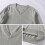 Unisex V-Neck Pullover Sweater Gray Size 14-16 Years 4