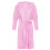 Women's Hooded Terry Cloth Bathrobe Pink Lightweight Soft 2