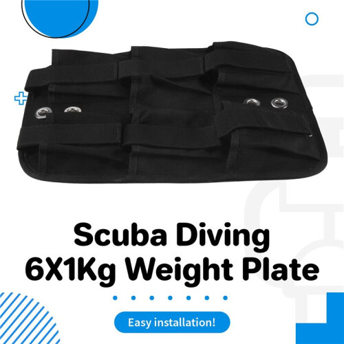 Scuba Diving 6X1Kg Weight Plate for Tech Diving Bcd 1