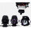Sports Skate Backpack for Ice Roller Inline Skates Black 5