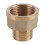 Brass water pipe adapter reducer for sanitary connections 2