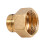 Brass water pipe adapter reducer for sanitary connections 7