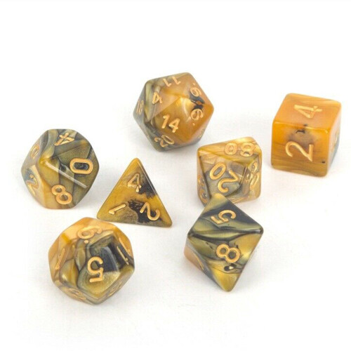 Polyhedral Dice Set Double-Color 42-Piece DND RPG 2