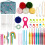 Crochet Hooks Kit Ergonomic Handles 59 Pieces 2