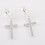 Soumake Cross-Shaped Alloy Earrings for Women 3