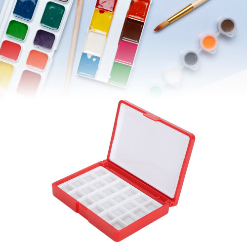Empty Watercolor Box Plastic Paint Saver Palette for Art 1
