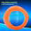 Polyurethane Round Belt Smooth Orange 10m 6