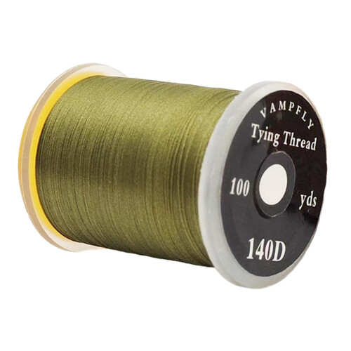 Fly Tying Thread 140D Olive Multifilament Braided 1