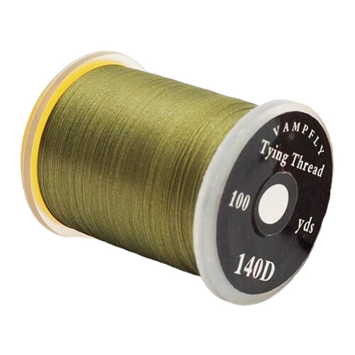 Fly Tying Thread 140D Olive Multifilament Braided 2