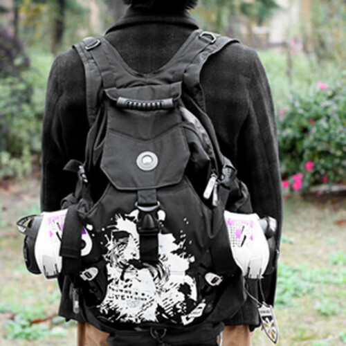 Sports Skate Backpack for Ice Roller Inline Skates Black 2