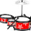 Kids Drum Set Educational for Toddlers 5-Pad Red 6