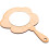 Wooden Handheld Mirror Unfinished 2 Pieces 2