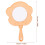 Wooden Handheld Mirror Unfinished 2 Pieces 3