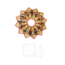 Fabric Wreath Acrylic Template Set 5 pcs