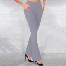 Women's Bootcut High Waist Yoga Pants Stretch Lounge Pant