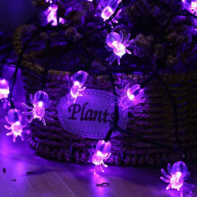 Spider Halloween String Lights 20-LED Battery Operated
