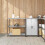 VidaXL vidaXL Kitchen Storage Set HATTEM 2 pcs Silver Stainless Steel 1