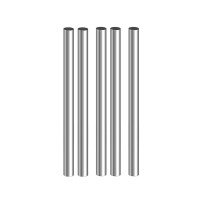 304 Stainless Steel Round Rod 8mm x 330mm 5 Pcs