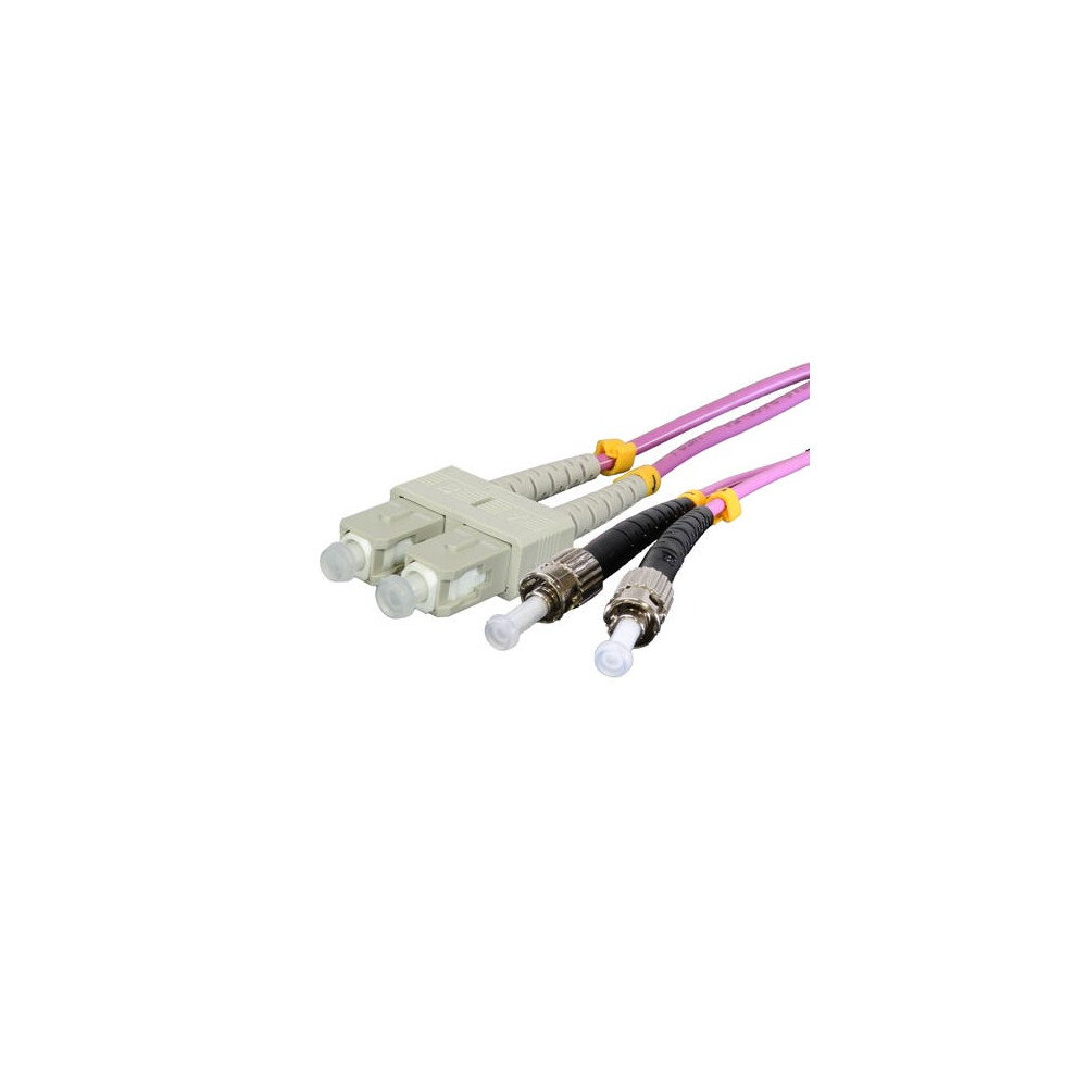 Cablenet 2M Om3 50/125 St-Sc Duplex Violet Lsoh Fibre Patch Lead 5056750338844