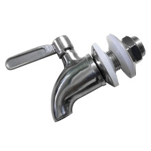 Stainless Steel Push-Style Beverage Dispenser Tap