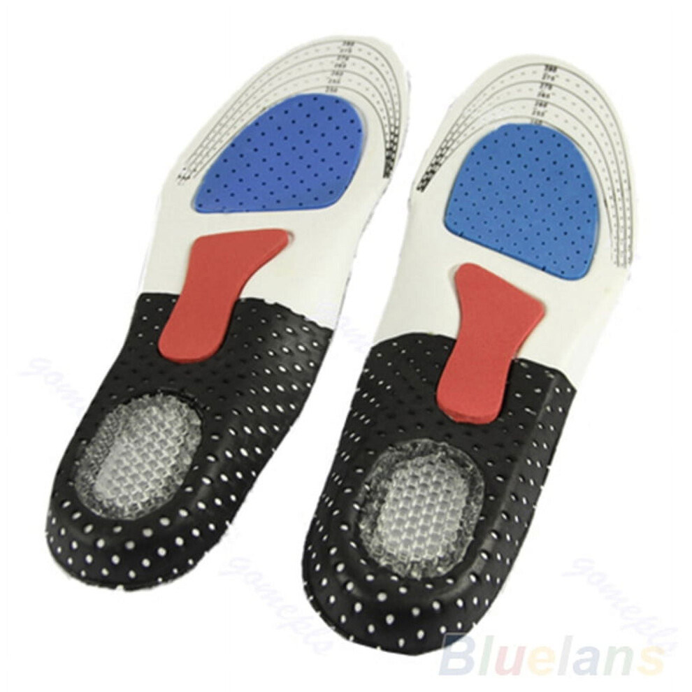 Men's Orthotic Arch Support Insoles Gel Running 1 Pair