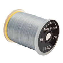 Fly Tying Thread Gray 140D Smooth Braided Multifilament