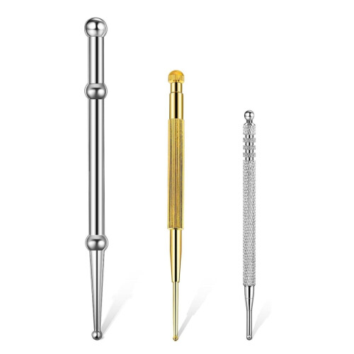 Stainless Steel Facial Reflexology Tool 3-Pack