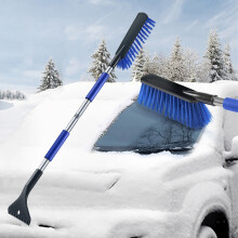 Car Snow and Ice Scraper Brush 2-in-1 Detachable