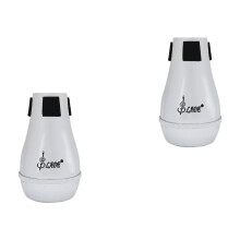 Trombone Straight Mute for Alto Tenor Trombone Silver 2 pcs
