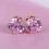 Ear Studs Cubic Zirconia Round White Silver 1 Pair 5