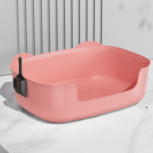 Cat Litter Box Spill-Proof Extra-Large Open Tray