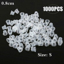 Ink Caps Plastic Pigment Cups 8mm 1000 pcs