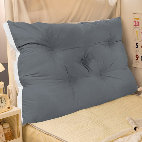 Tatami Back Cushion 60x50cm Dark Gray Polyester Fill