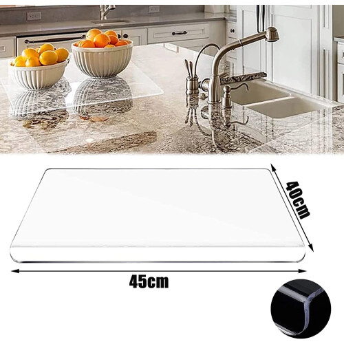 Ακρυλική σανίδα κοπής Kabnic 18"x16" με χείλος πάγκου | Αντιολισθητική σανίδα κοπής 2